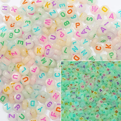 Letras Multicolor Fluorescente 500g