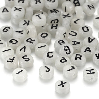 Letras Redondas Fluorescentes con Negro