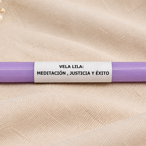 Vela Larga Lila 17cm - 10 PCS
