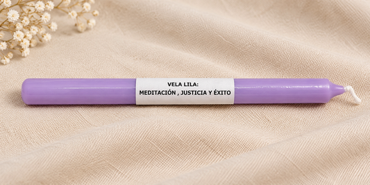 Vela Larga Lila 17cm - 10 PCS