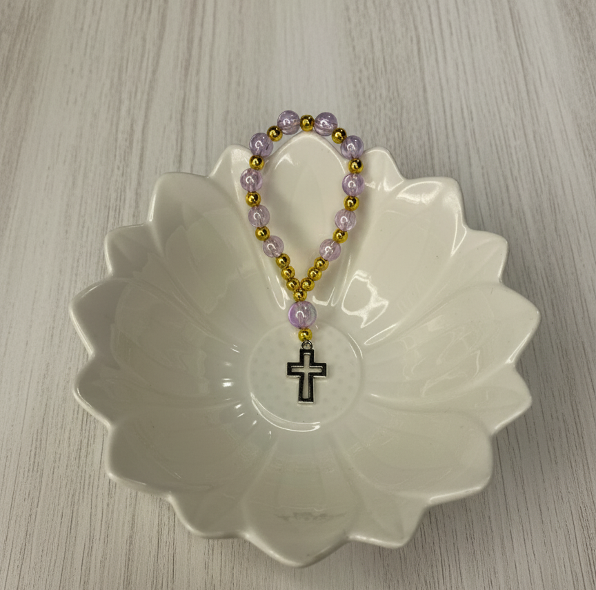 Pack 12 Denarios Lila Con Dorado