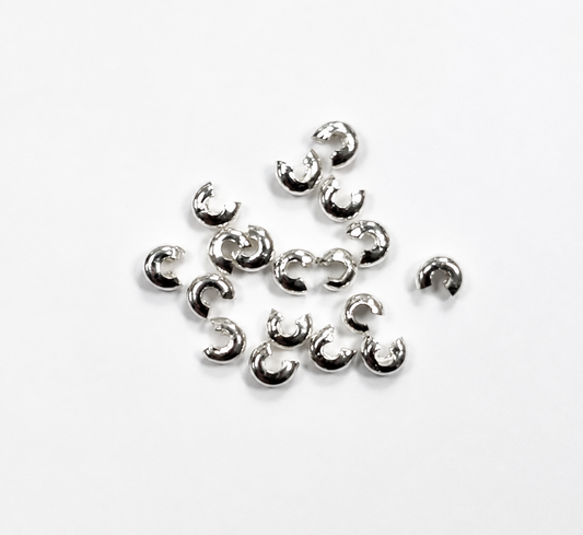 TAPANUDO CARACOL NIQUELADO FANTASIA 4mm - 100pcs