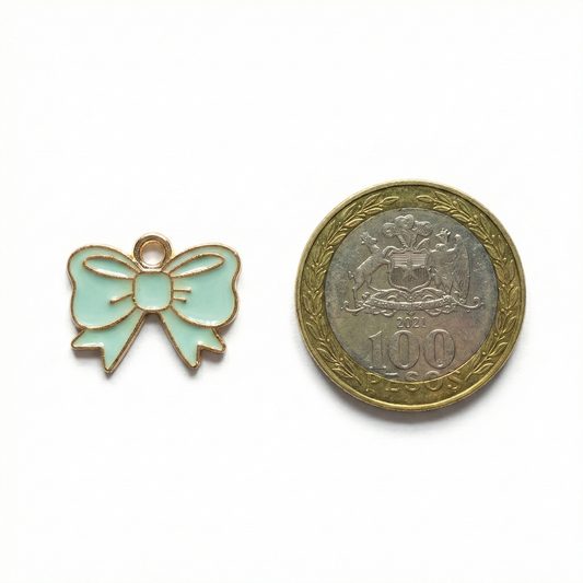 Dije Lazo Celeste 15x18mm