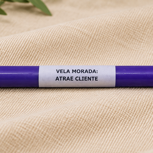 Vela Larga Morada 17cm - 10 PCS