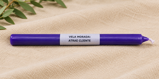 Vela Larga Morada 17cm - 10 PCS