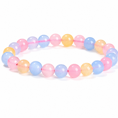 Pulsera Elasticada Morganita 8mm