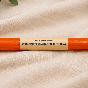 Vela Larga Naranja 17cm - 10 PCS