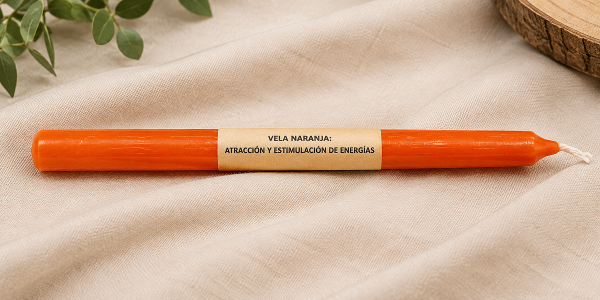Vela Larga Naranja 17cm - 10 PCS