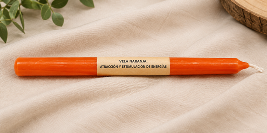 Vela Larga Naranja 17cm - 10 PCS