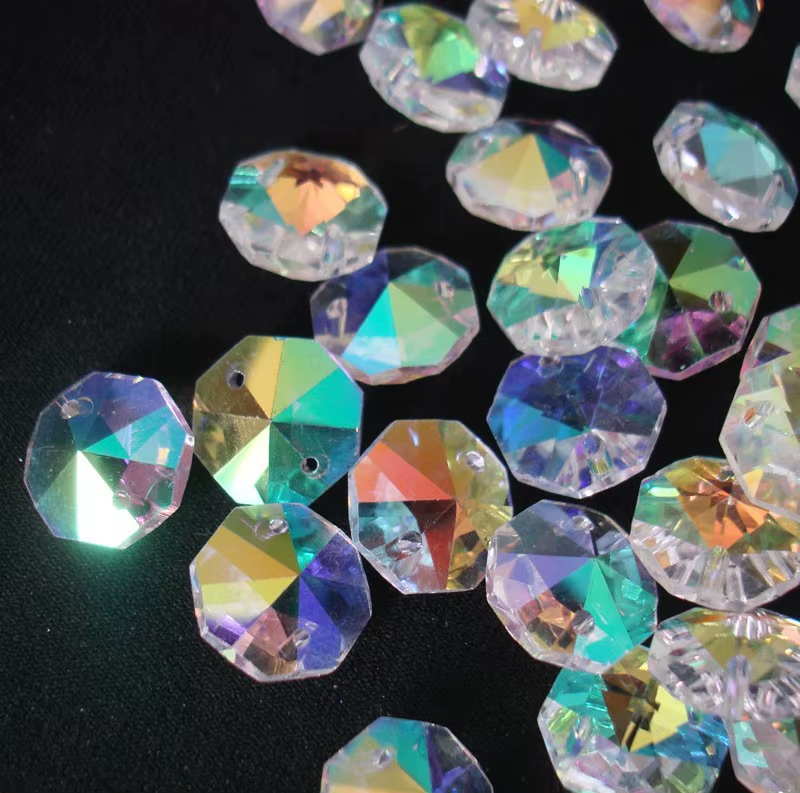 Prismas en Octagono de Cristal Tornasolado - Unidad