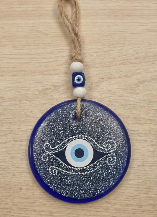 Colgante Vidrio Ojo Turco Ojo 12cm