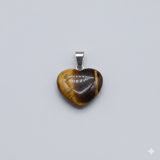 Corazon De Ojo de Tigre 2cm