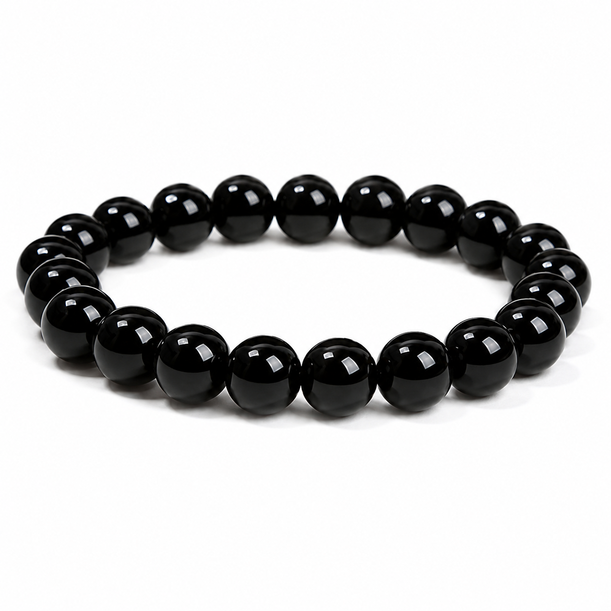 Pulsera Onix Brillante 8mm