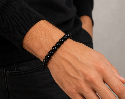 Pulsera Onix Brillante 8mm