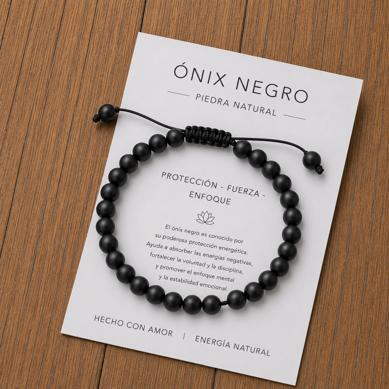 Pulsera Onix Mate 6mm