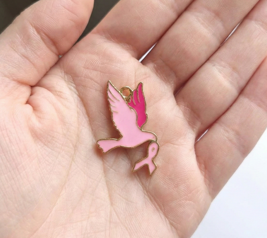 Simbolo Lucha Contra el Cancer de Mama 17x25mm