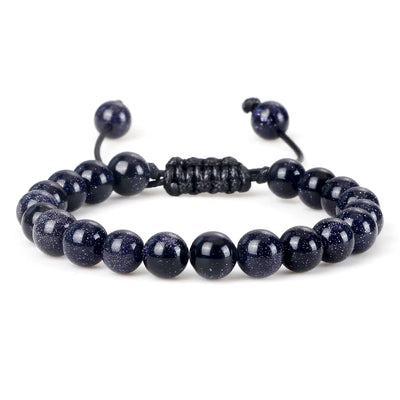 Pulsera Piedra Estrella Natural Tejida 8mm