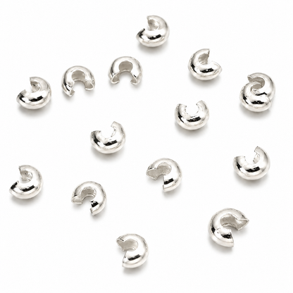 TAPANUDO CARACOL PLATEADO FANTASIA 4mm - 100pcs