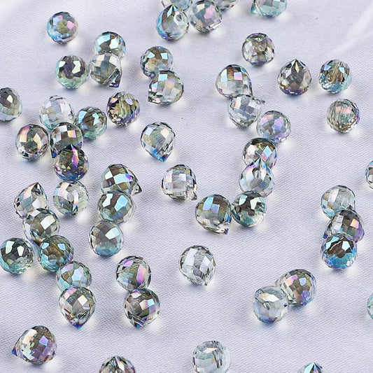 Gota Cristal Gris Claro Tornasol 8mm - 20 PCS