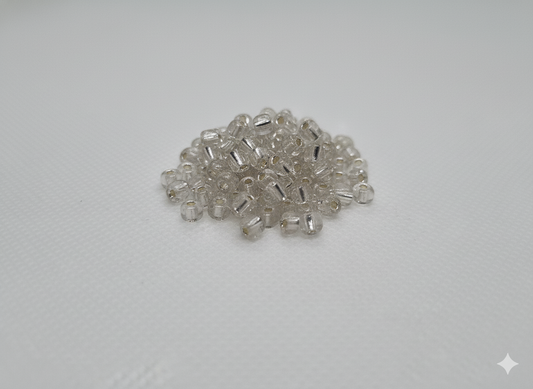 Mostacillon Plateado Traslucido