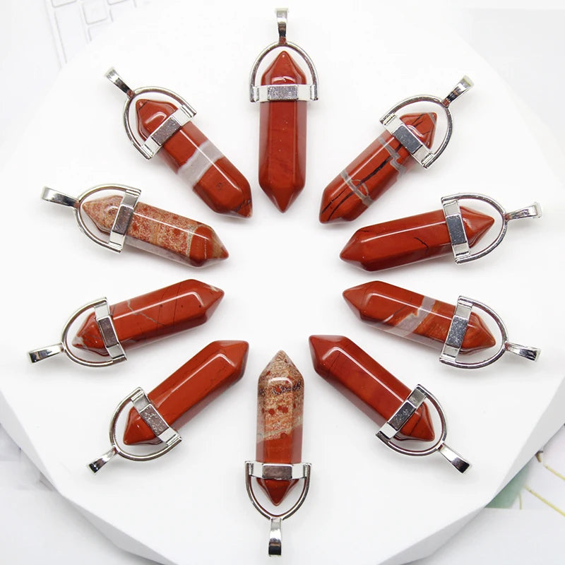 Colgante Punta Jaspe Rojo