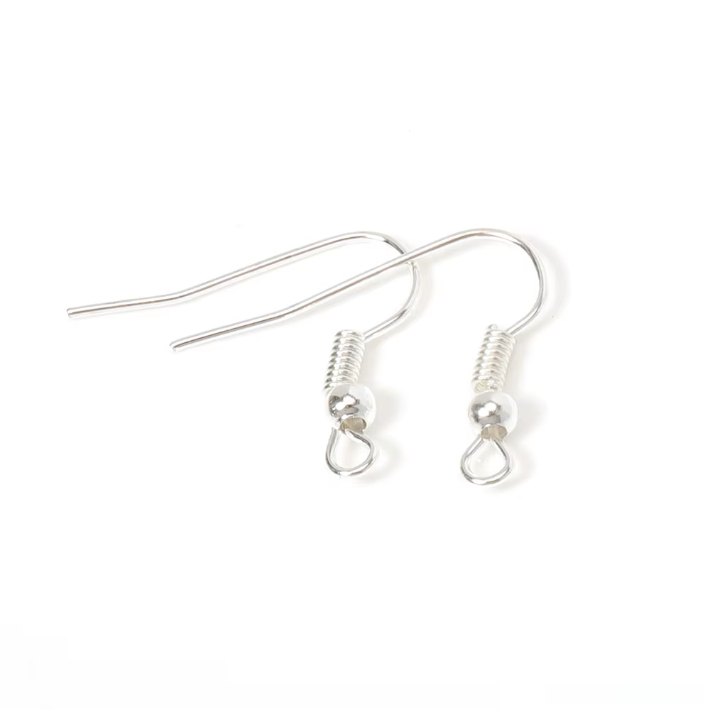 Ganchos Para Aro Fantasia Plateado - 100 Unid.