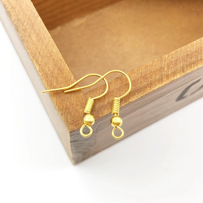 Ganchos Para Aro Fantasia Dorado - 100 Unid.