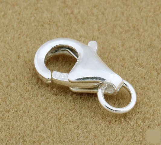 Broche Langosta 9mm Plata 925 - 1 Unid.