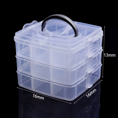 Caja Organizadora 3 capas - 18 Compartimientos