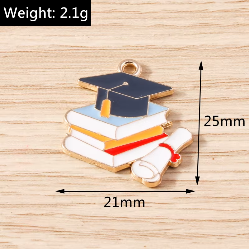 Dije Brirrete Graduacion 21x25mm - 50 Unid.