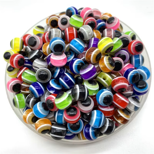 Ojos Turcos Surtidos de Plástico - 100 Unid