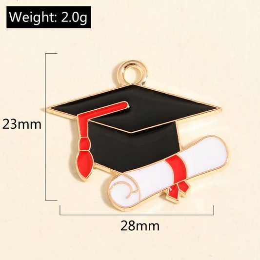 Dije Brirrete Graduacion 23x28mm - 1 Unid.