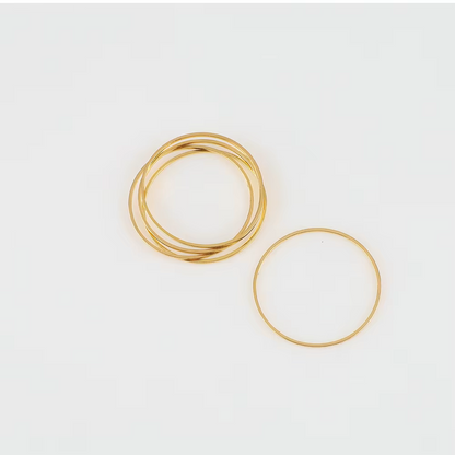 Figuras Geometricas De Metal Dorado 2.5cm - 10 Unid.