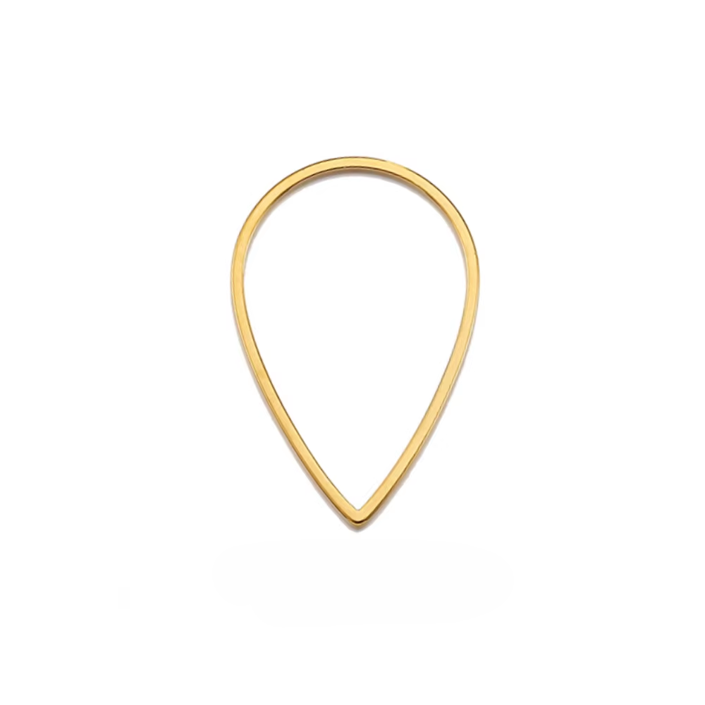 Figuras Geometricas De Metal Dorado 2.5cm - 10 Unid.