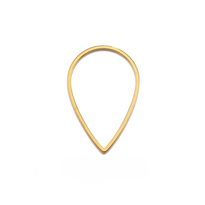 Figuras Geometricas De Metal Dorado 2.5cm - 10 Unid.