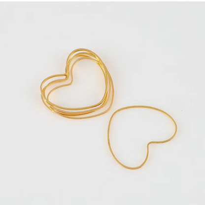 Figuras Geometricas De Metal Dorado 2.5cm - 10 Unid.