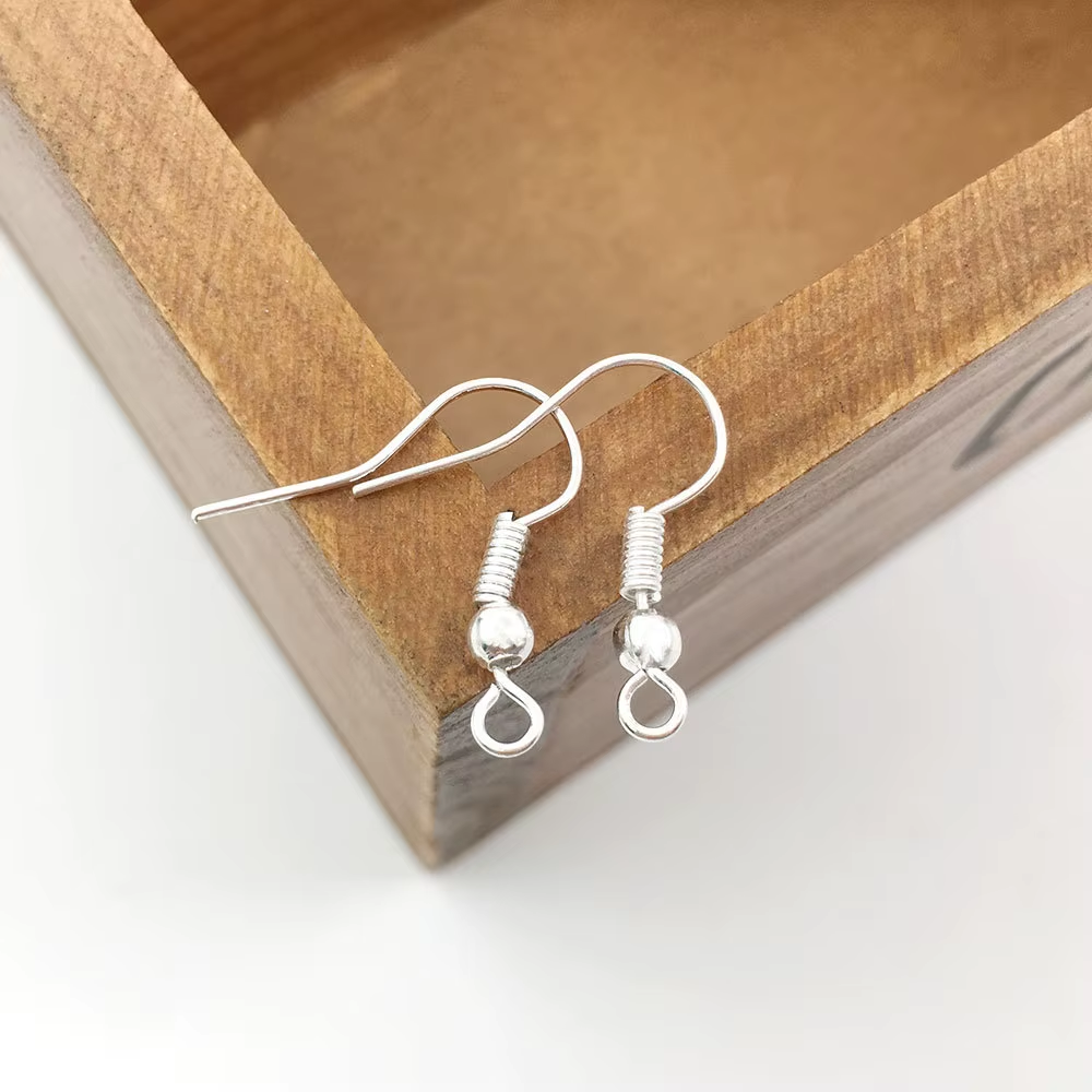 Ganchos Para Aro Fantasia Plateado - 100 Unid.