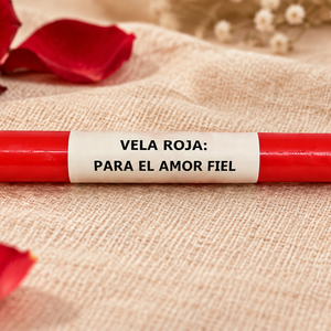 Vela Larga Roja 17cm - 10 PCS