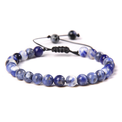 Pulsera Tejida Sodalita 6mm