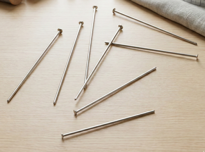 Vastagos Acero Natural Con Tope 4cm