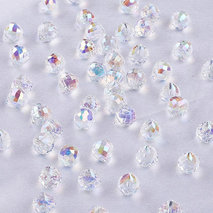Gota Cristal Traslucido Tornasol 8mm - 20 PCS