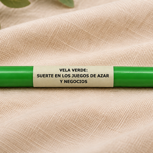 Vela Larga Verde 17cm - 10 PCS