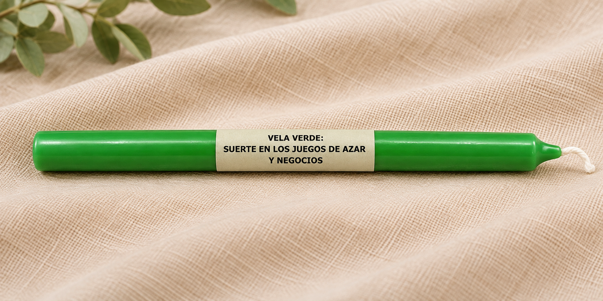 Vela Larga Verde 17cm - 10 PCS