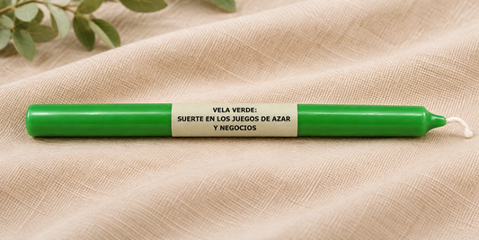 Vela Larga Verde 17cm - 10 PCS