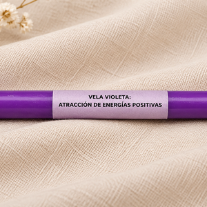 Vela Larga Violeta 17cm - 10 PCS