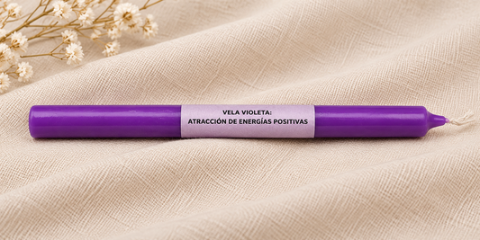 Vela Larga Violeta 17cm - 10 PCS