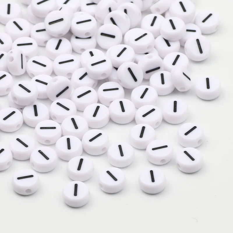 Letras Acrílicas Blanco Redondo A-Z